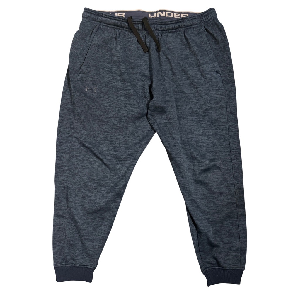 Under Armour ColdGear Joggers XL Blue Heather Fleece Lined Sweatpants